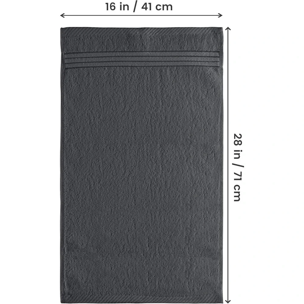 Utopia‎ Towels Package of 6 Hand Towels in Grey, 16